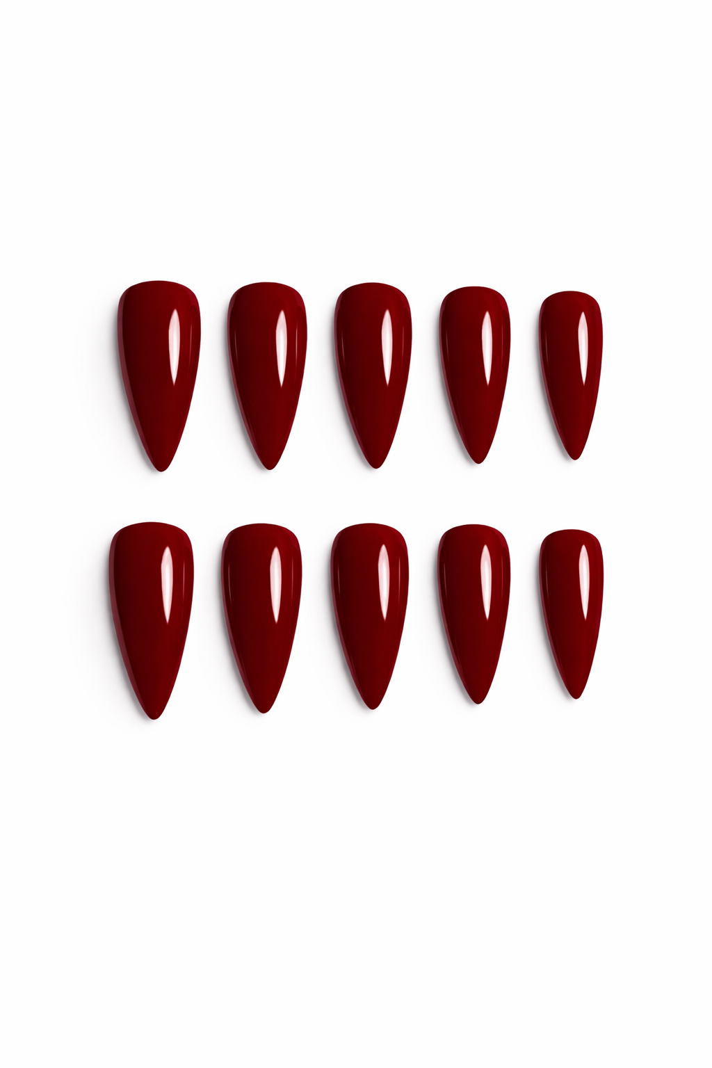 Almond Solid Color press-on nails