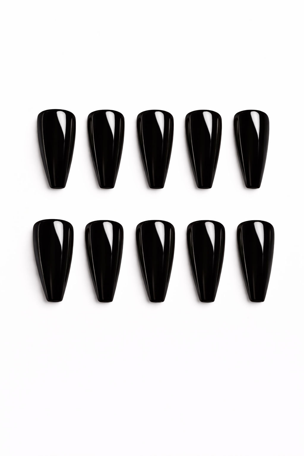 Coffin Solid Color press-on nails